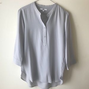 Uniqlo light grey blouse